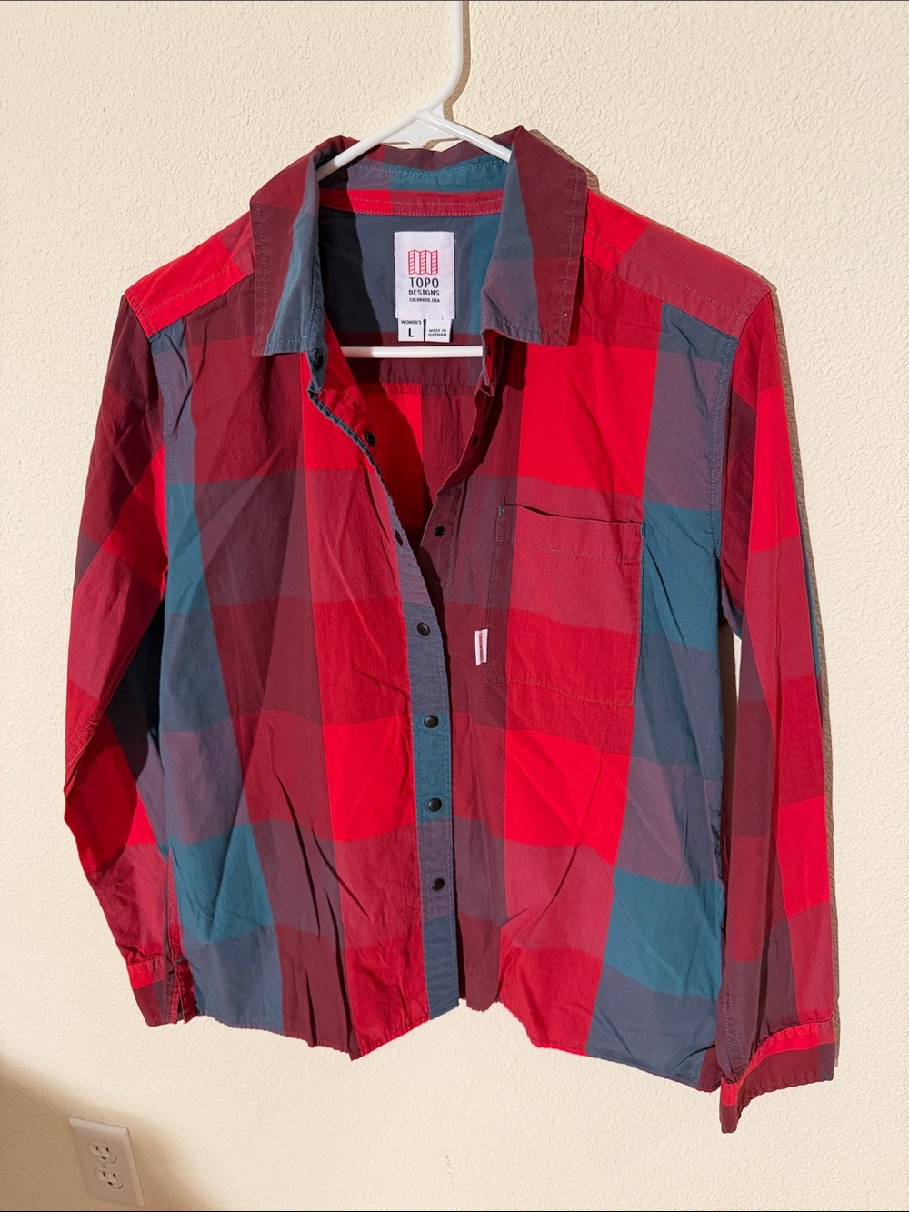 Topo Designs Women’s Plaid Button-Down Shirt